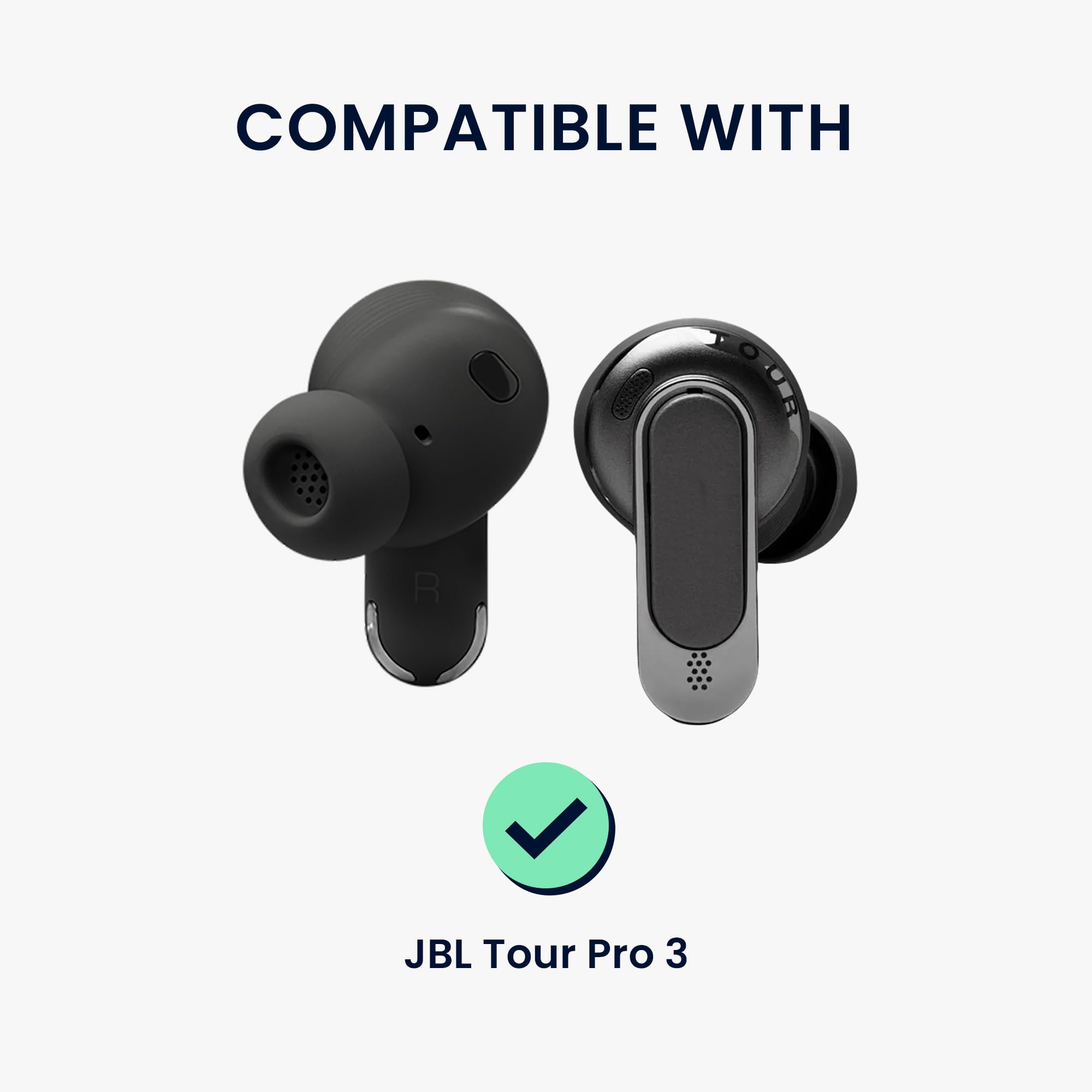 Amazon | kwmobile 6x イヤーチップ JBL Tour Pro 3対応 イヤーピース